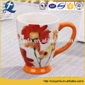 Custom Printed Pattern Ceramic Mug With Handle
